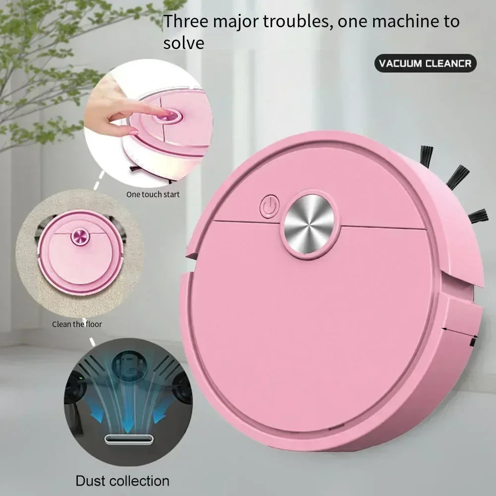 3-in-1 Robot Vacuum Cleaner Remote Control And Scheduling Smart Navigation Customizable Cleaning Modes Smart Sweeping Robot