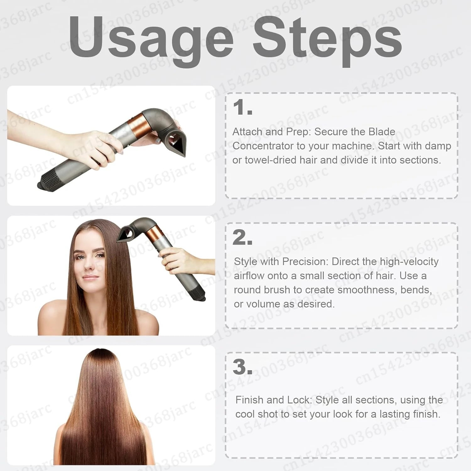 Precision Styling Hair Styler Nozzle For Dyson Airwrap HS01 HS05 SenCiciMen X9 Hair Dryer Professional Blade Concentrator Nozzle
